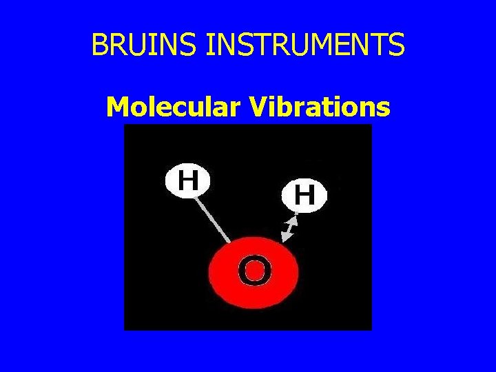 BRUINS INSTRUMENTS Molecular Vibrations 