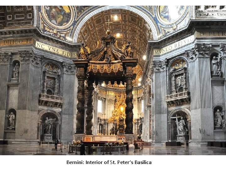 Bernini: Interior of St. Peter’s Basilica 