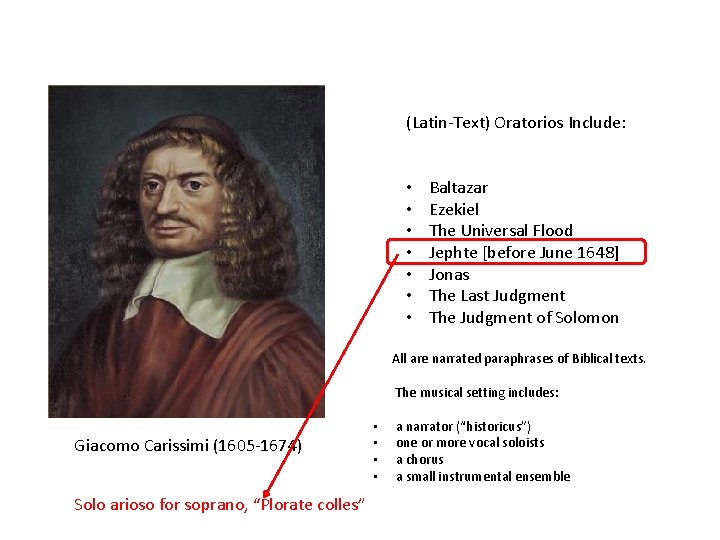 (Latin-Text) Oratorios Include: • • Baltazar Ezekiel The Universal Flood Jephte [before June 1648]