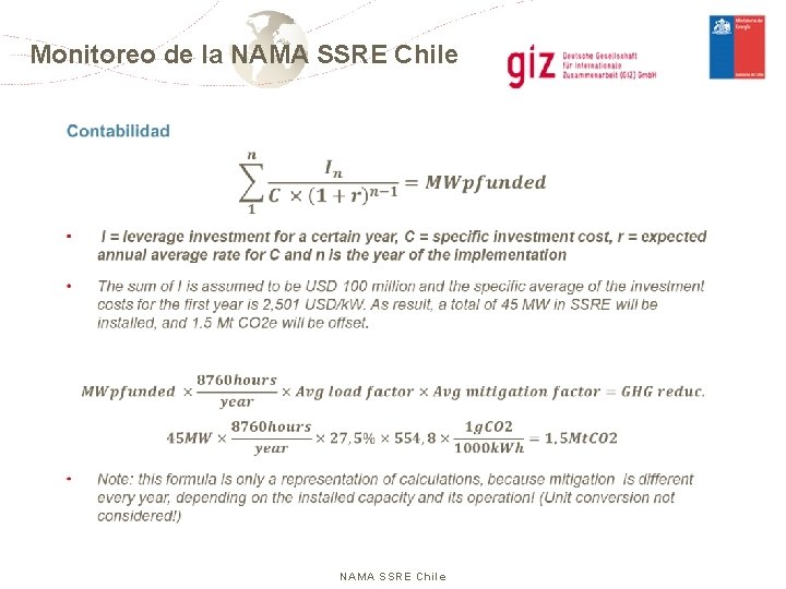 Monitoreo de la NAMA SSRE Chile Página 8 