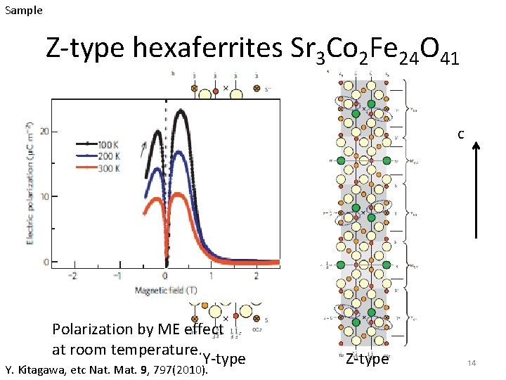 Sample Z-type hexaferrites Sr 3 Co 2 Fe 24 O 41 c Polarization by