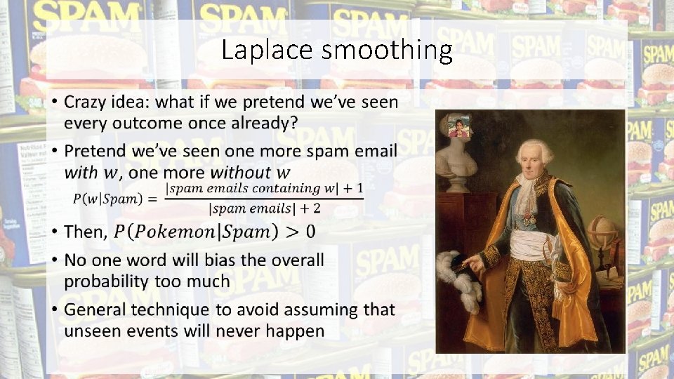 Laplace smoothing 