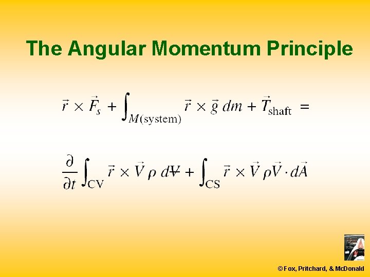 The Angular Momentum Principle © Fox, Pritchard, & Mc. Donald 