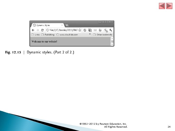© 1992 -2012 by Pearson Education, Inc. All Rights Reserved. 24 