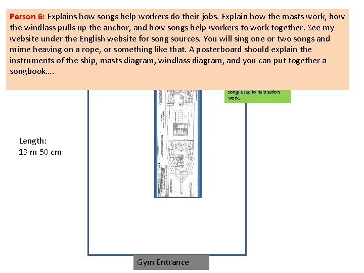 Person the Taping 6: Explains ship to scale how songs on thehelp gymworkers floor,