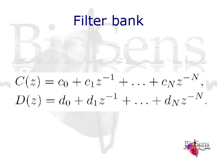 Filter bank Filter bank