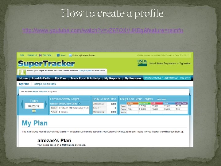 How to create a profile http: //www. youtube. com/watch? v=v. Z 67 QXVJKBg&feature=relmfu 