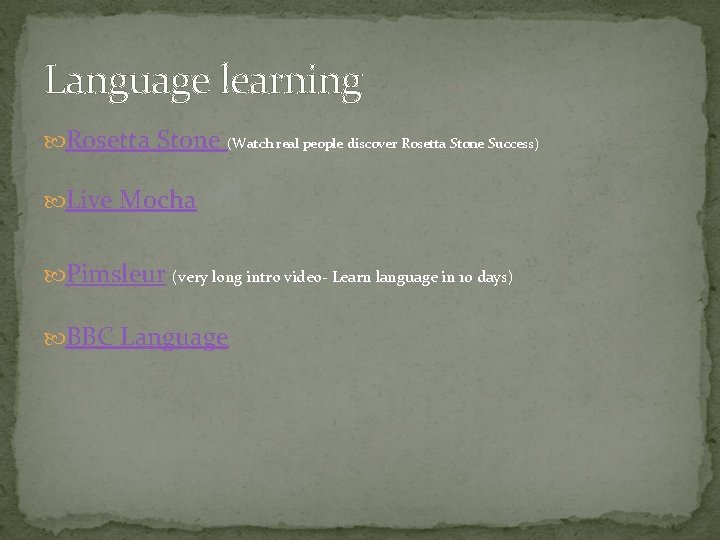 Language learning Rosetta Stone (Watch real people discover Rosetta Stone Success) Live Mocha Pimsleur