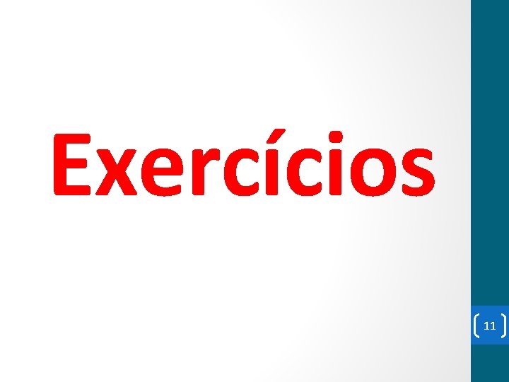 Exercícios 11 