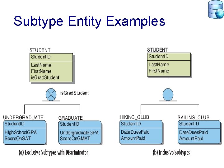 Subtype Entity Examples 