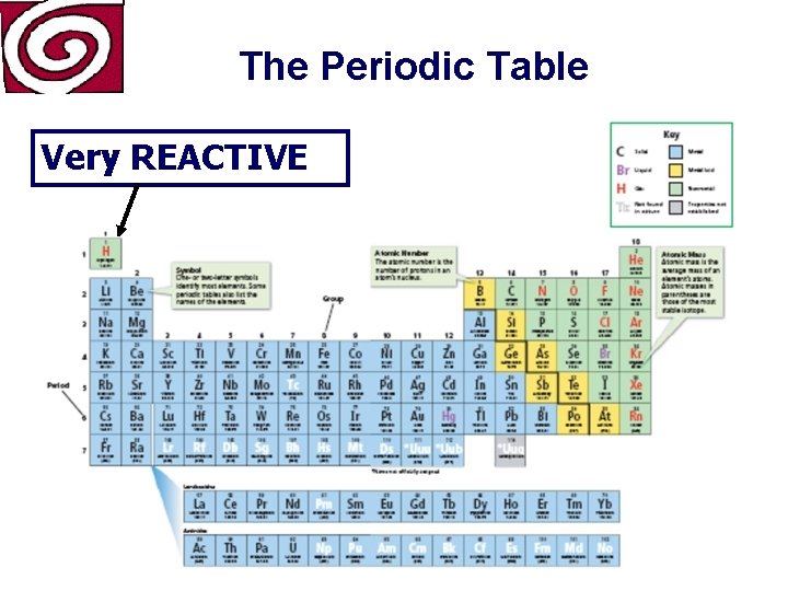 The Periodic Table Very REACTIVE 