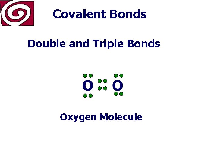 Covalent Bonds Double and Triple Bonds Oxygen Molecule 