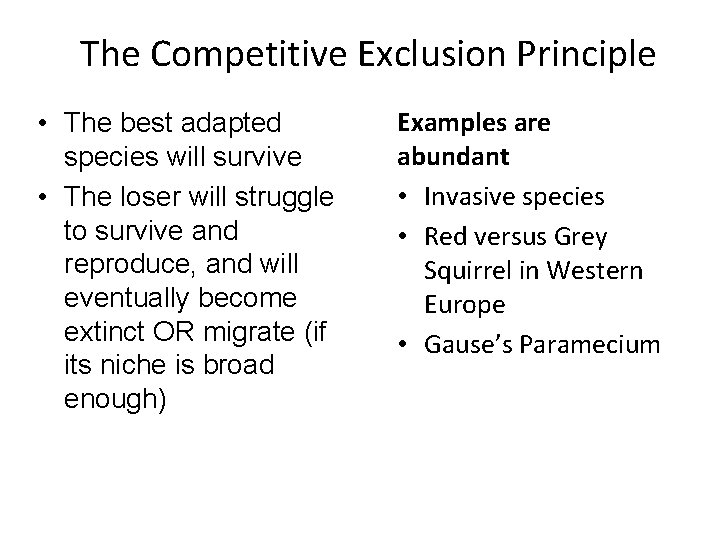 Community interactions the niche concept and symbiotic relationships