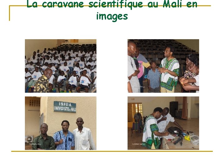 La caravane scientifique au Mali en images 