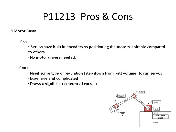 P 11213 Robotic Arm Analysis 3 Motor Case