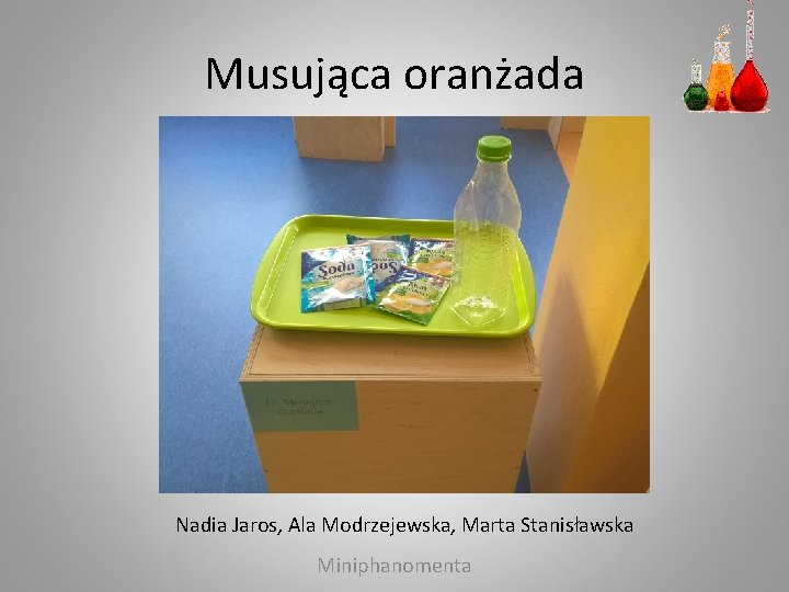 Musująca oranżada Nadia Jaros, Ala Modrzejewska, Marta Stanisławska Miniphanomenta 