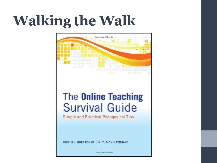 Walking the Talk 10 Best Practices for Teaching