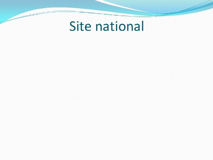 Site national 