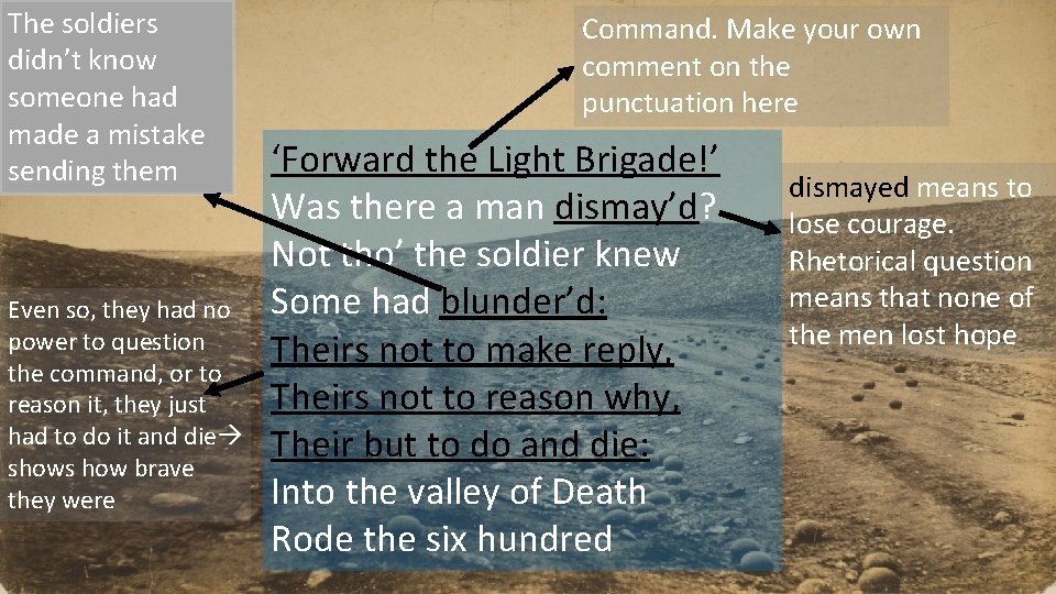 The soldiers didn’t know someone had made a mistake sending them Even so, they