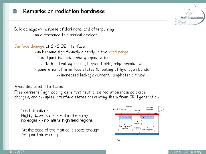 Remarks on radiation hardness Bulk damage -> increase of darkrate, and afterpulsing no difference