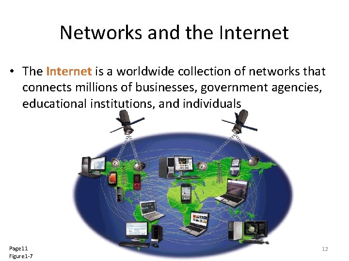 Networks and the Internet • The Internet is a worldwide collection of networks that Networks and the Internet • The Internet is a worldwide collection of networks that