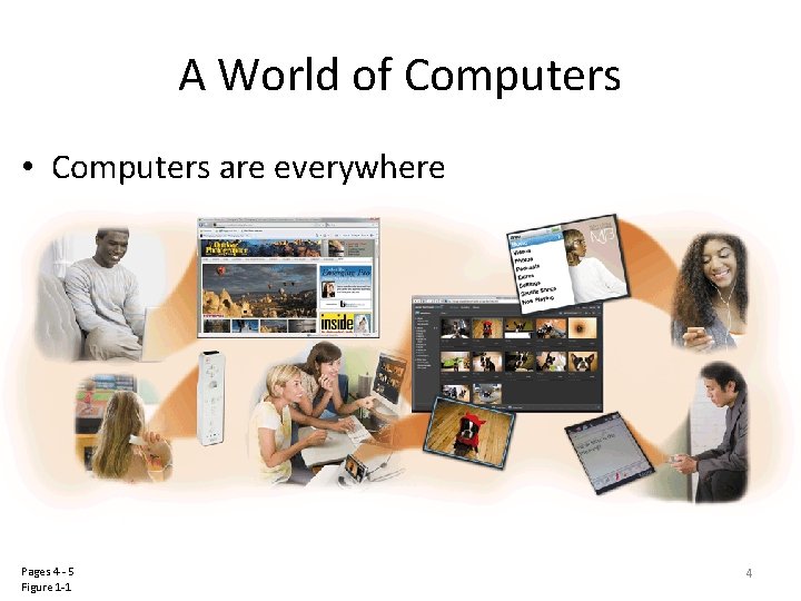 A World of Computers • Computers are everywhere Pages 4 - 5 Figure 1 A World of Computers • Computers are everywhere Pages 4 - 5 Figure 1