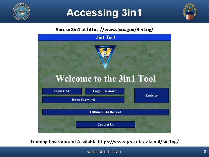 Accessing 3 in 1 Access 3 in 1 at https: //www. jccs. gov/3 in