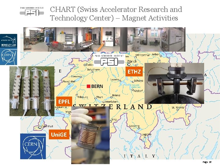 CHART (Swiss Accelerator Research and Technology Center) – Magnet Activities ETHZ EPFL Uni. GE