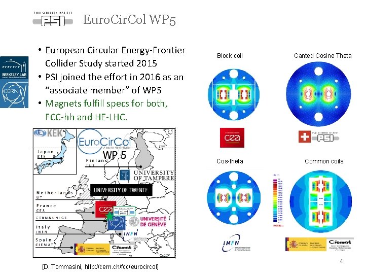 Euro. Cir. Col WP 5 • European Circular Energy-Frontier Collider Study started 2015 •