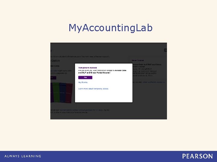 My. Accounting. Lab 