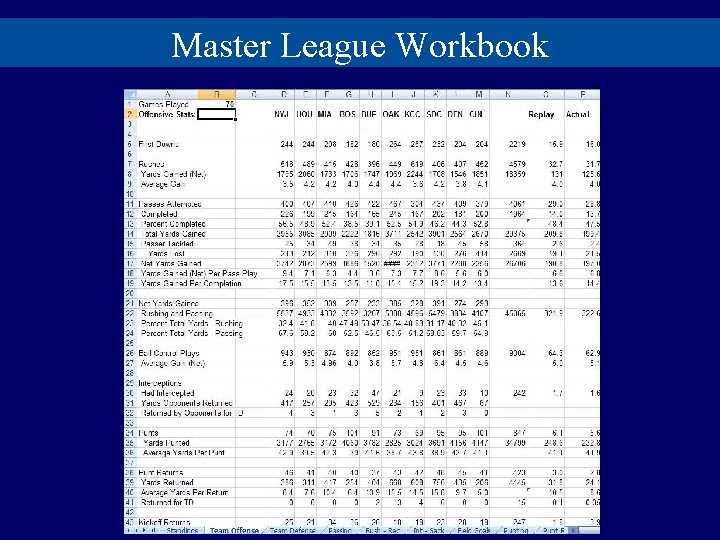 Master League Workbook 