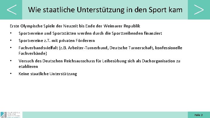 Wie staatliche Unterstützung in den Sport kam Erste Olympische Spiele der Neuzeit bis Ende