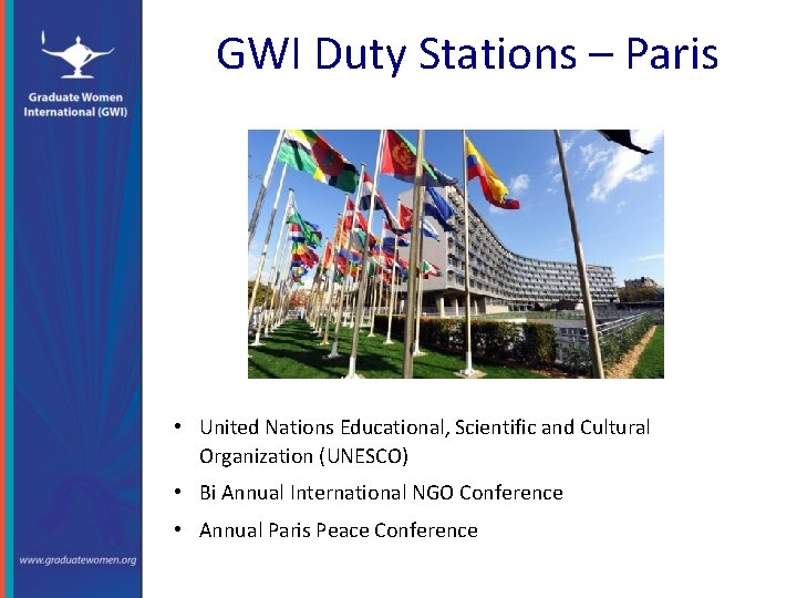 GWI Duty Stations – Paris • United Nations Educational, Scientific and Cultural Organization (UNESCO)