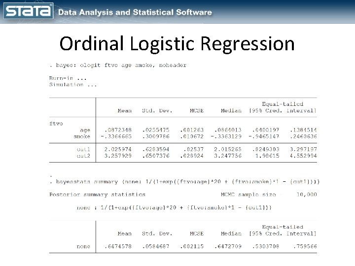Ordinal Logistic Regression 