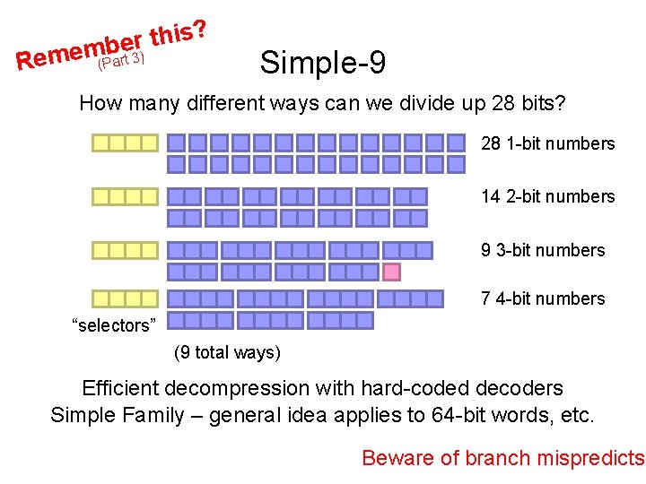 ? s i h t r embe Rem ) (Part 3 Simple-9 How many