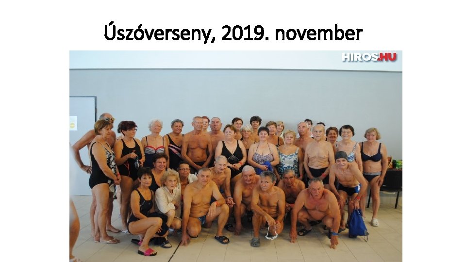 Úszóverseny, 2019. november 