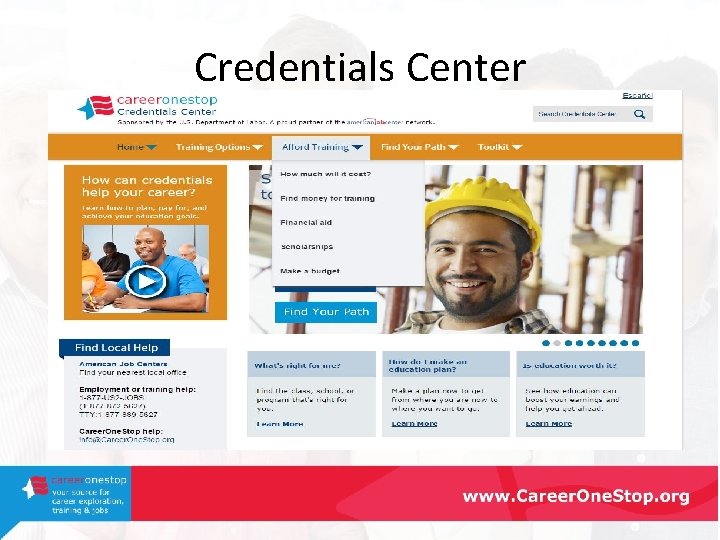 Credentials Center 