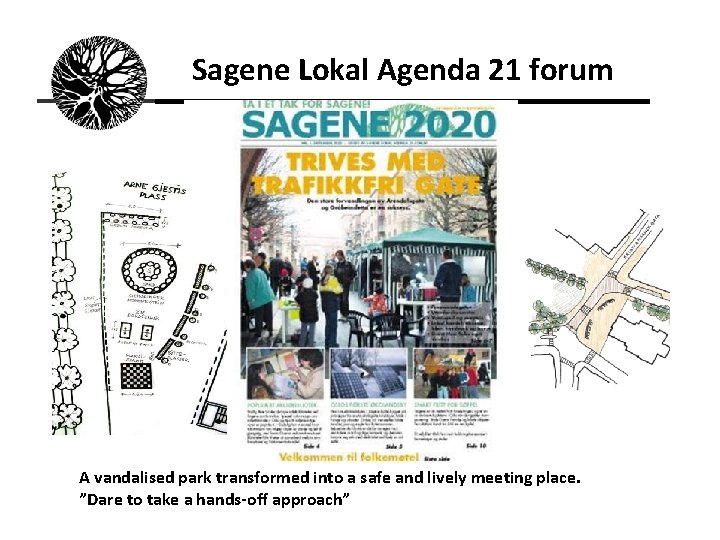 Sagene Lokal Agenda 21 forum A vandalised park transformed into a safe and lively
