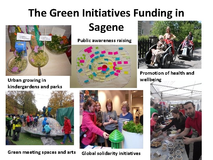 The Green Initiatives Funding in Sagene Public awareness raising Urban growing in kindergardens and