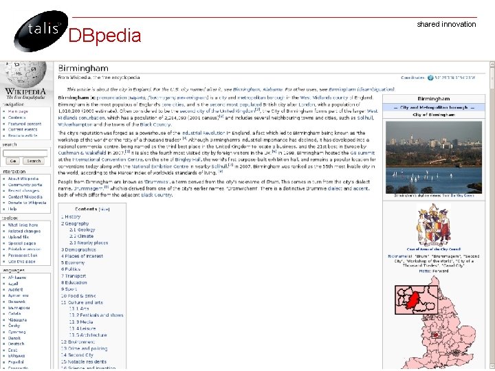 DBpedia shared innovation 