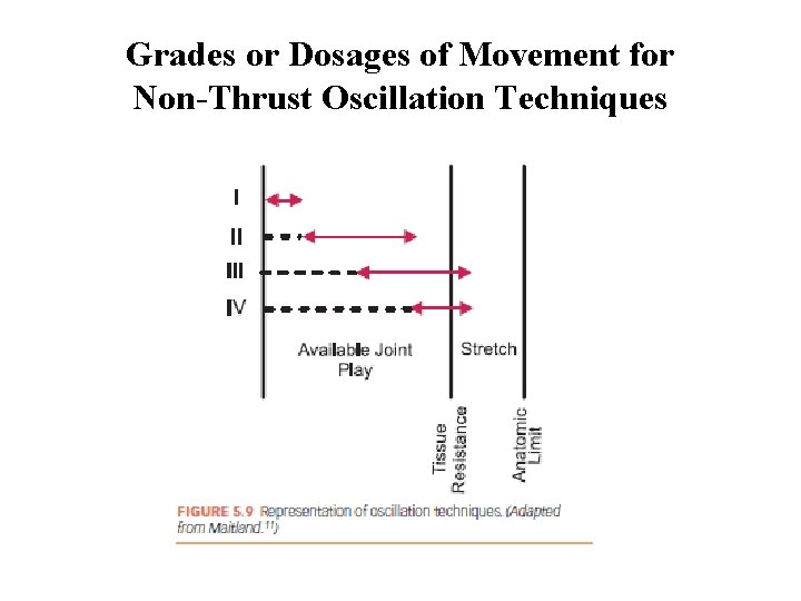 Grades or Dosages of Movement for Non-Thrust Oscillation Techniques Grades or Dosages of Movement for Non-Thrust Oscillation Techniques