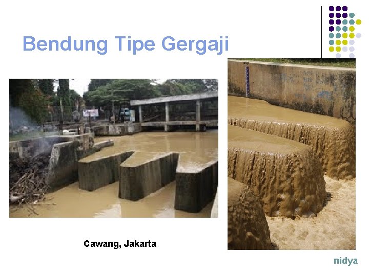 Bendung Tipe Gergaji Cawang, Jakarta nidya 