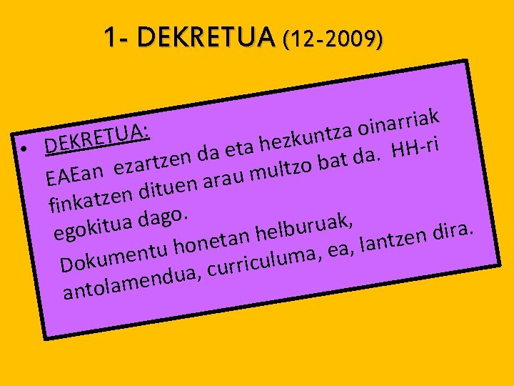 1 - DEKRETUA (12 -2009) k a i r r a n i o