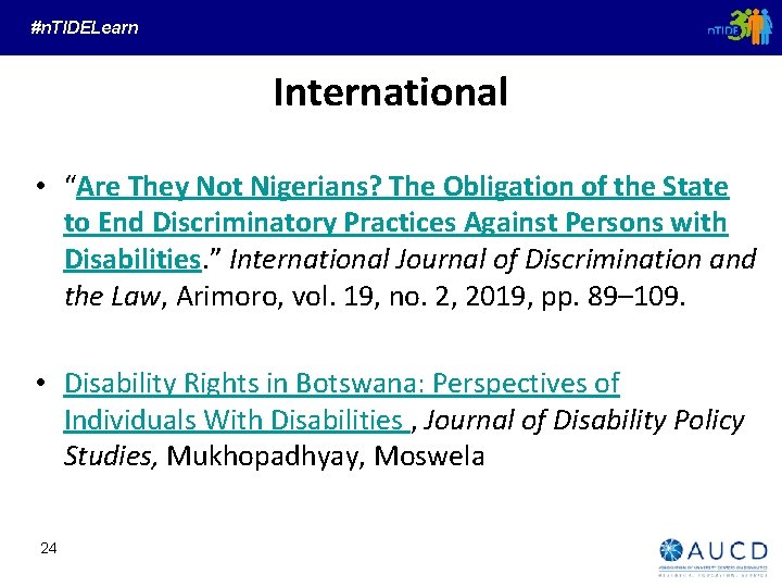 #n. TIDELearn International • “Are They Not Nigerians? The Obligation of the State to