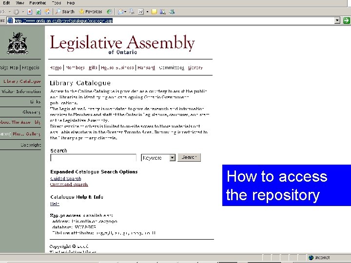 How to access the repository 