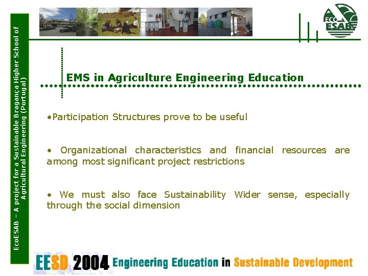 Eco. ESAB – A project for a Sustainable Bragança Higher School of Agricultural Engineering