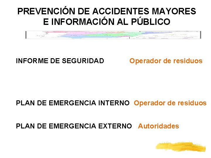 PREVENCIÓN DE ACCIDENTES MAYORES E INFORMACIÓN AL PÚBLICO INFORME DE SEGURIDAD Operador de residuos