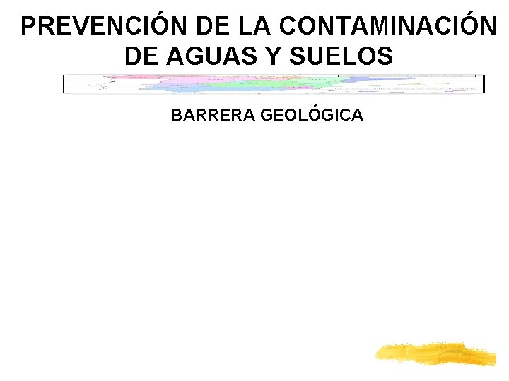 PREVENCIÓN DE LA CONTAMINACIÓN DE AGUAS Y SUELOS BARRERA GEOLÓGICA 