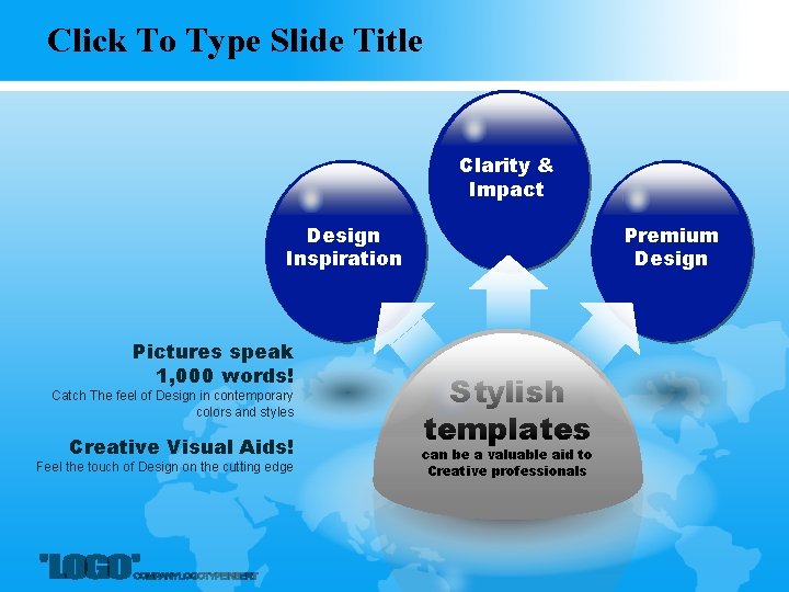 Click To Type Slide Title Clarity & Impact Design Inspiration Pictures speak 1, 000