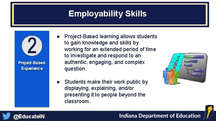 Employability Skills Project -Based Experience ● Project-Based learning allows students to gain knowledge and Employability Skills Project -Based Experience ● Project-Based learning allows students to gain knowledge and